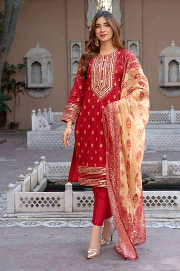 Embroidered Lawn Suit-2716