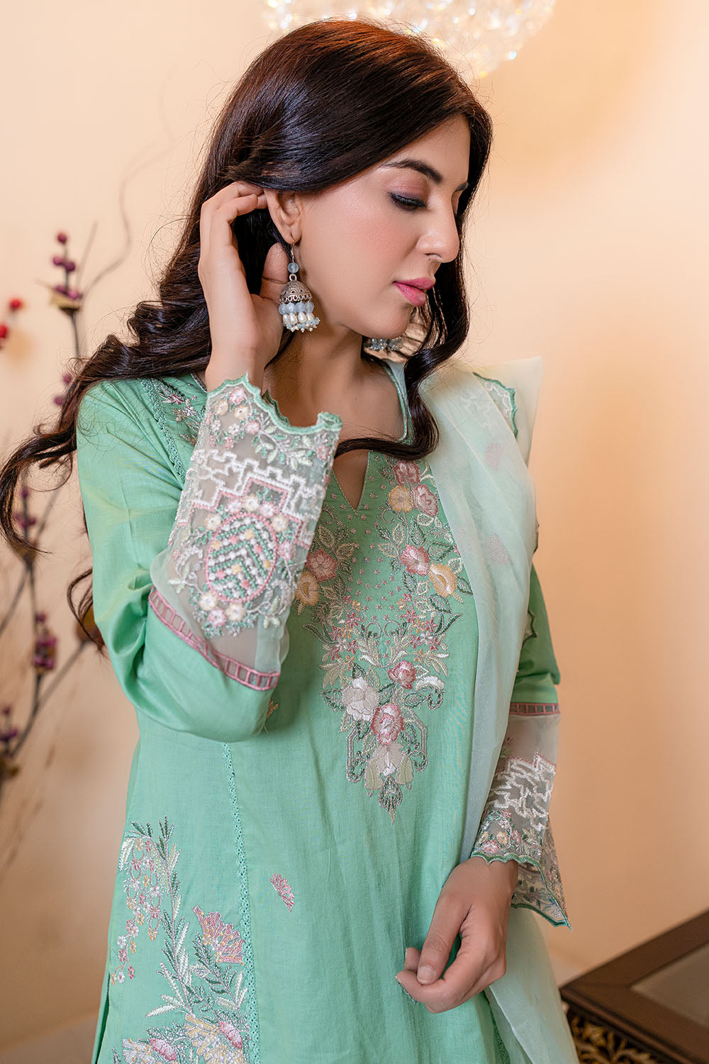 Embroidered Lawn Suit-2704