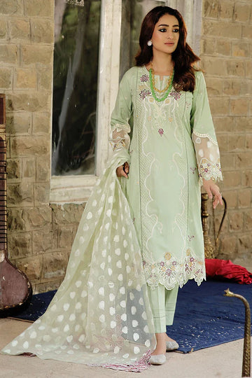 Embroidered Cotton Lawn Suit -2715